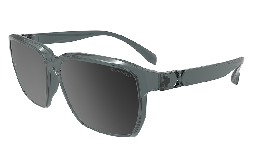 Купить Спортивные очки HILX Rebel Shiny Crystal Grey / Black Mirror Polarized Lens, hrb05203-rbpbk6 7ft.ru в интернет магазине Семь Футов