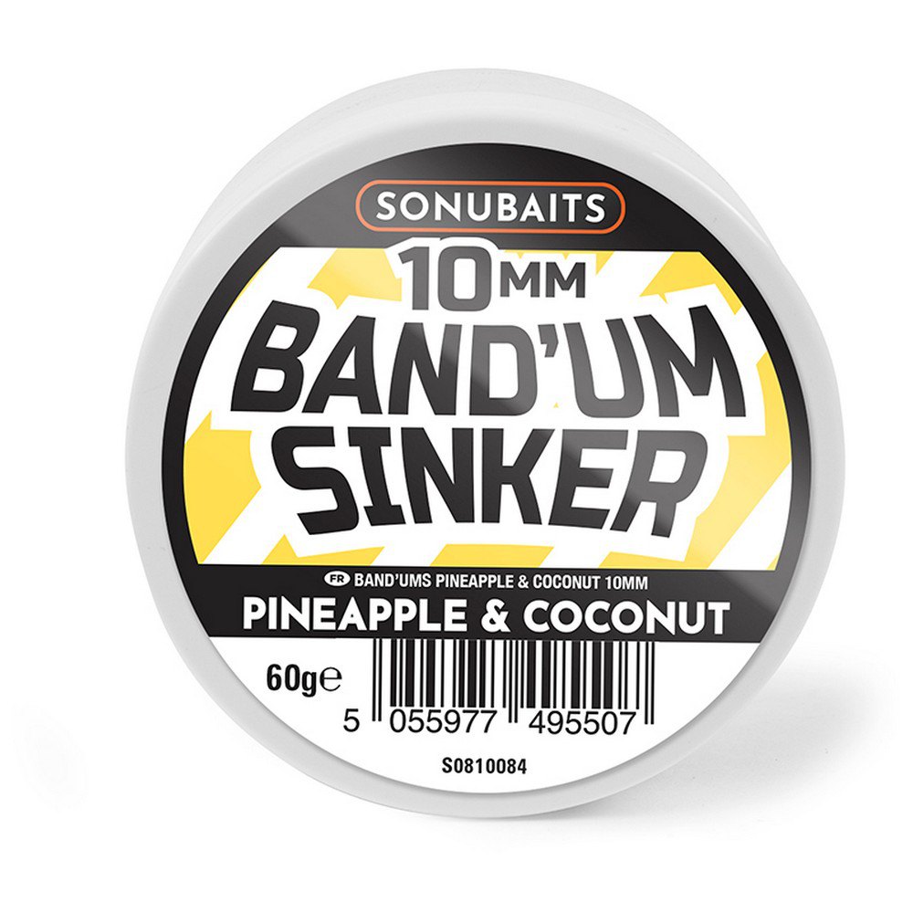 Sonubaits S1810083 Pineapple&Coconut Band´Um Sinkers Бойлы 10 Mm Многоцветный Pineapple & Coconut 8 mm