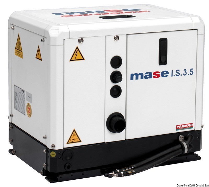 Купить Дизельный генератор MASE модель IS 3.5 (3 кВт) с системой охлаждения воздух/вода, Osculati 50.242.35 7ft.ru в интернет магазине Семь Футов