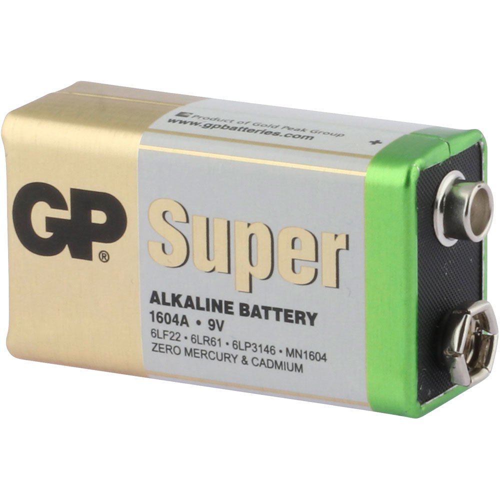Gp batteries 0301604AC1 Супер щелочной 9V-Block 6LR61 Аккумуляторы Белая White