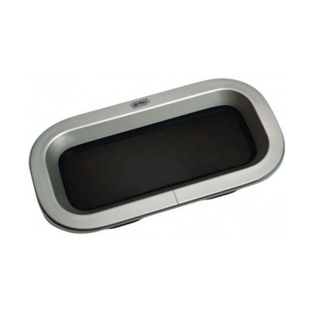 Иллюминатор глухой из анодированного алюминия Gebo Econoline 81.71.00.05 347х171 мм серебристый акриловое стекло