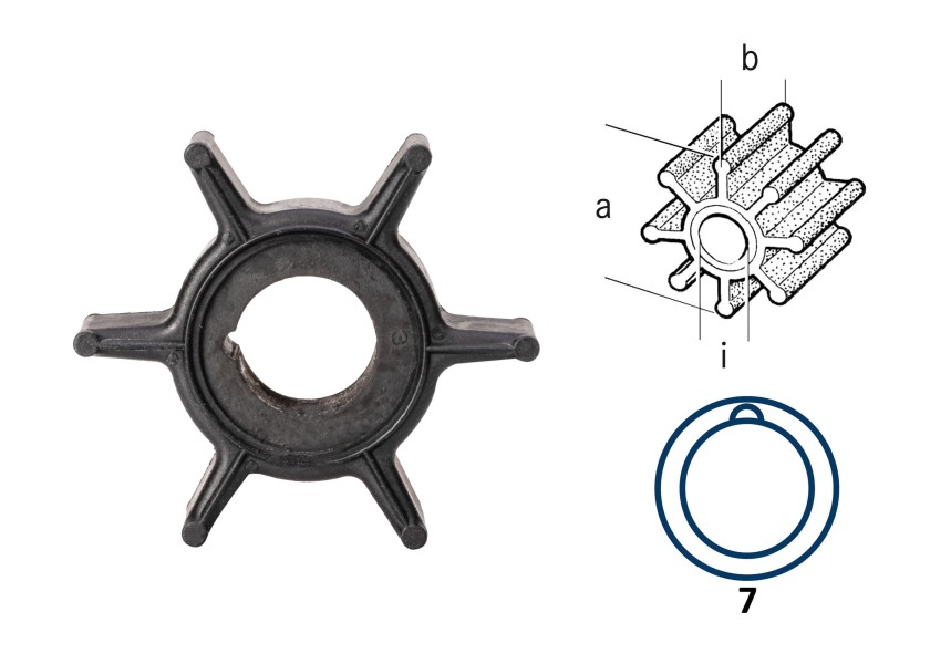 Купить MERCURY Impeller 161543 51751-bvs 7ft.ru в интернет магазине Семь Футов