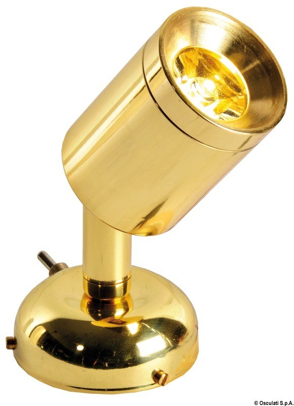 Купить Articulated spotlight polished brass 1 x 1 W HD, 13.900.02 7ft.ru в интернет магазине Семь Футов