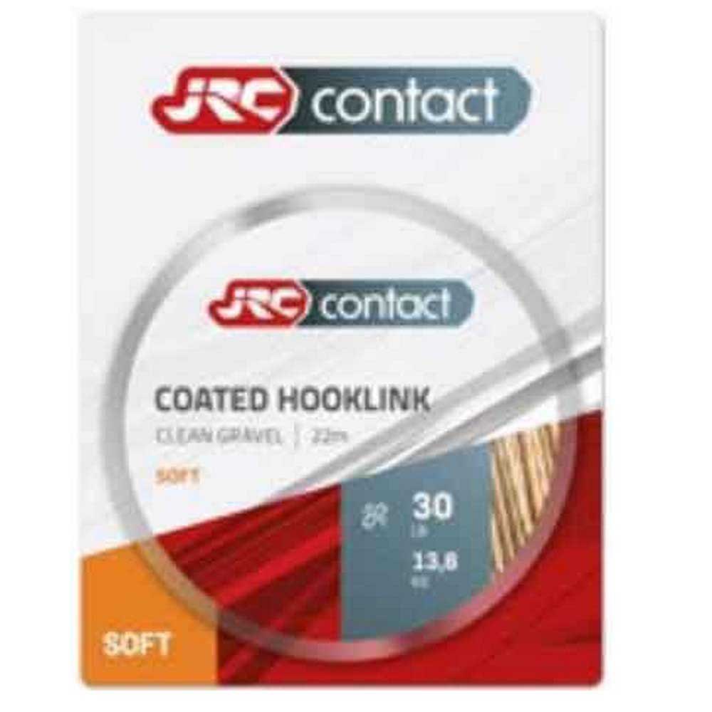 JRC 1572826 Contact Coated Hooklink Soft 22 m Плетеный Бесцветный Clean Gravel 25 Lbs 