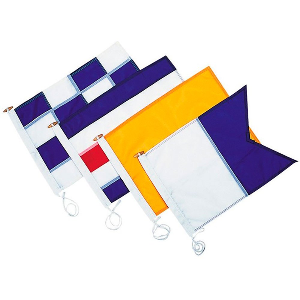 Plastimo 64366 N Индивидуальный флаг кода Бесцветный White / Blue 30 x 45 cm