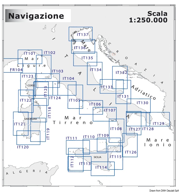 Купить Navimap marine chart IT104-IT105 70.251.03 7ft.ru в интернет магазине Семь Футов