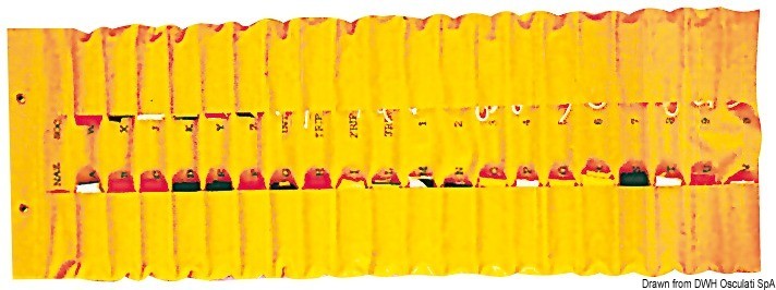 Купить Сумка с ячейками (киса) для флагов МСС, Osculati 35.453.13 7ft.ru в интернет магазине Семь Футов