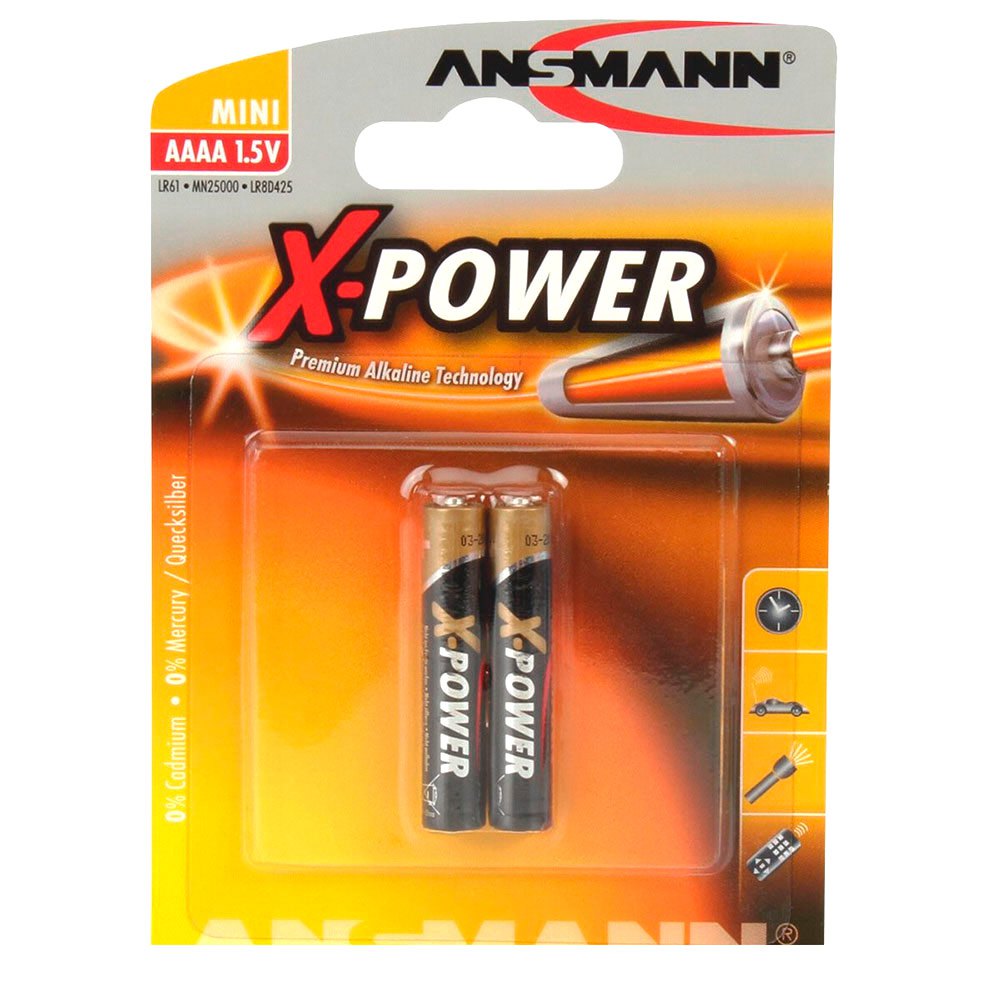 Ansmann 1510-0005 1x2 AAAA X-Power 1510-0005 Аккумуляторы Черный Black