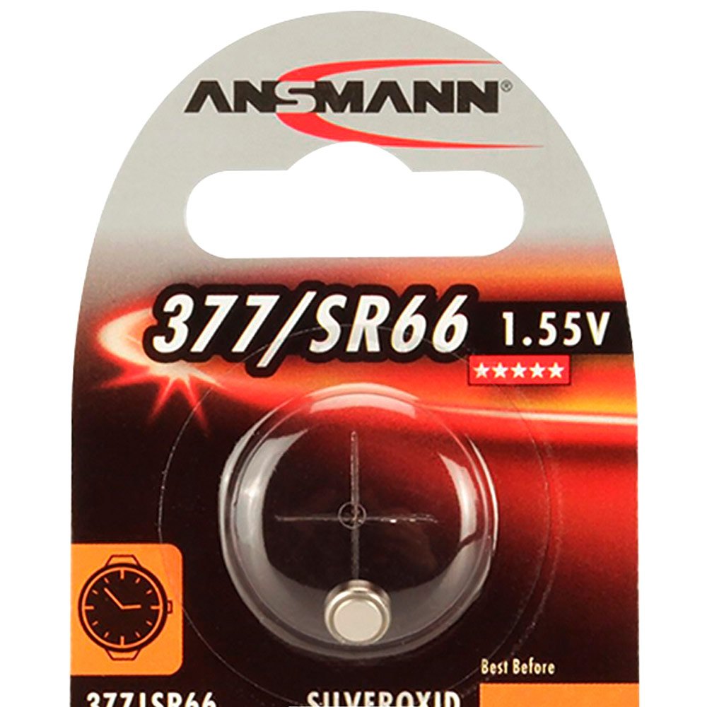 Ansmann 1516-0019 377 Silveroxid SR66 Аккумуляторы Черный Black