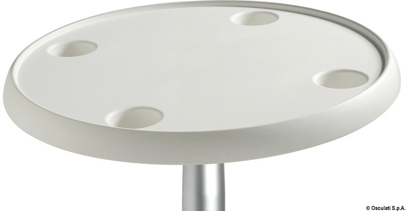 Купить Столешница круглая из белого композитного материала 610 мм, Osculati 48.417.50 7ft.ru в интернет магазине Семь Футов