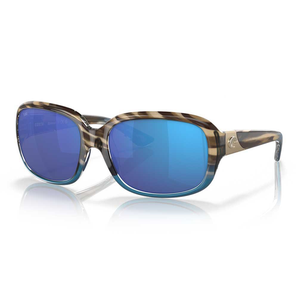 Costa 06S9041-90410158 Зеркальные поляризованные солнцезащитные очки Gannet Shiny Wahoo Blue Mirror 580G/CAT3