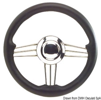 Купить SS+polyurethane steering wheel black 350 mm, 45.171.35 7ft.ru в интернет магазине Семь Футов