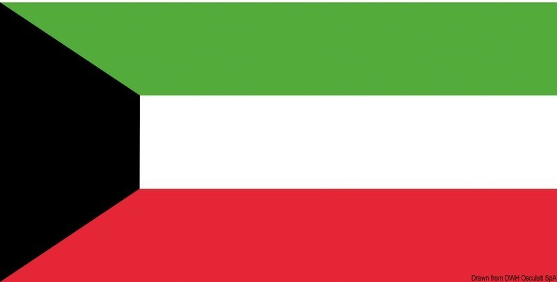 Купить Флаг Кувейта гостевой 30 x 45 см, Osculati 35.435.02 7ft.ru в интернет магазине Семь Футов