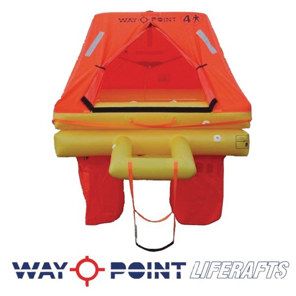 Спасательный плот в контейнере Waypoint ISO 9650-1 Ocean 4 чел 66 x 44 x 29 см
