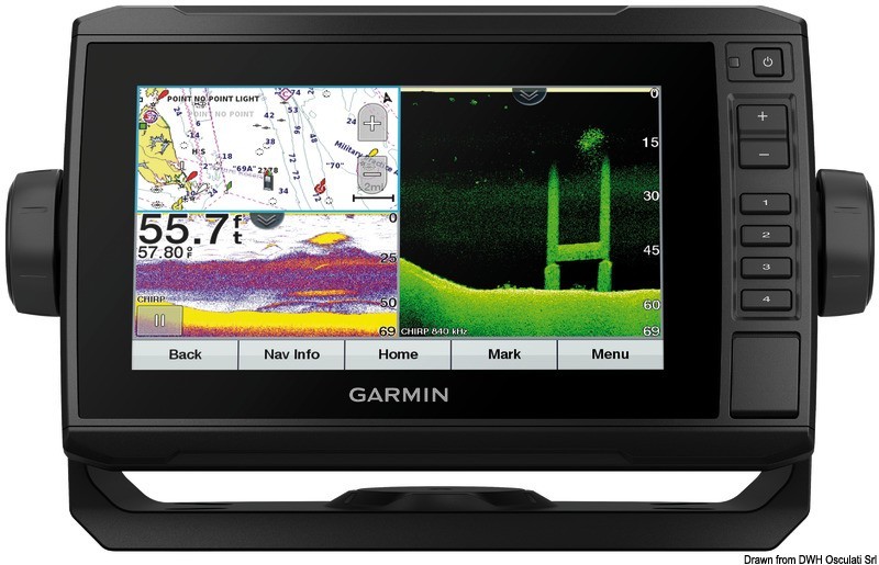 Купить GARMIN chartplotter EchoMap UHD 72sv transd.24GT, 29.053.06 7ft.ru в интернет магазине Семь Футов