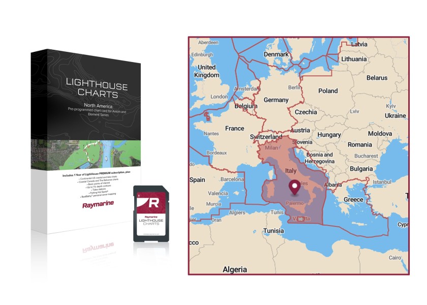 Купить RAYMARINE Lighthouse Nautical Chart Module ITALY / microSD 77746-bvs 7ft.ru в интернет магазине Семь Футов