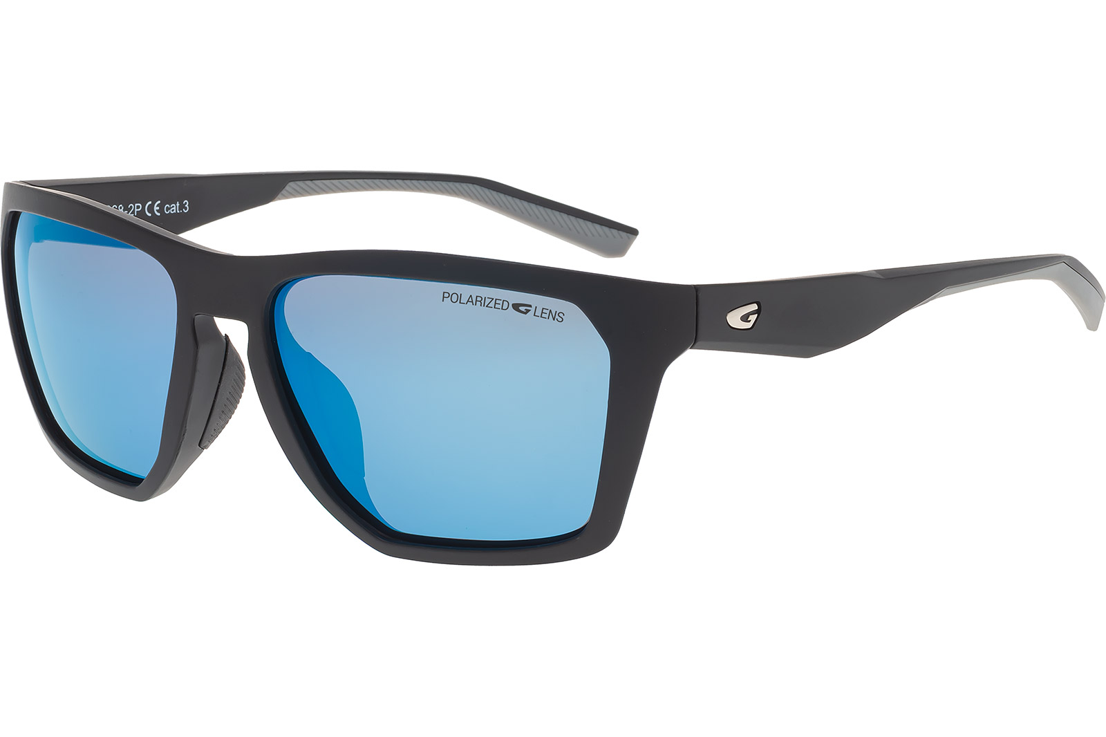 Купить Спортивные очки GOG Altiplano / Matt Black/Grey / Polarized Reflex White-Blue, e268-2p 7ft.ru в интернет магазине Семь Футов