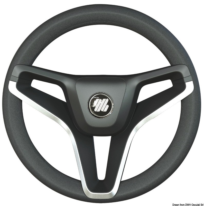 Купить ULTRAFLEX Portofino wheel black 350mm chr.spokes, 45.388.01 7ft.ru в интернет магазине Семь Футов