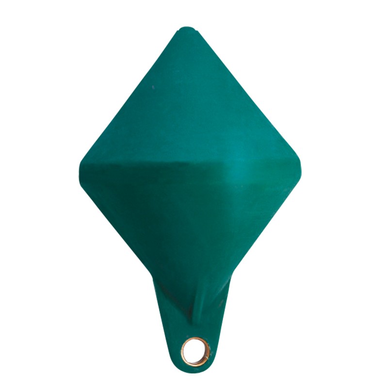 Буй маркировочный из зеленого жесткого пластика Nuova Rade 31929 640 х 400 мм 30 кг двухконусный пустой