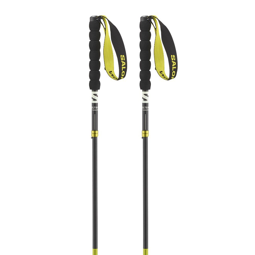 Salomon L47543100-125 трости Ultra Carbon Foldable  Black / Sulphur Spring 125 cm