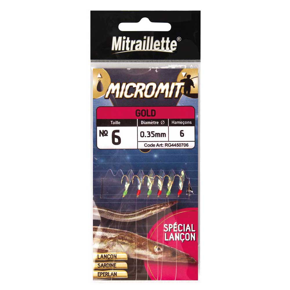 Ragot 14RG4450706 Micromit Gold Рыболовное Перо Многоцветный Multicolor 6 