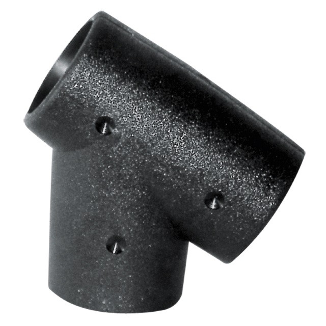 Крепление Т-образное из пластика для леерных стоек Nuova Rade 44052 22 мм 60 ° чёрное