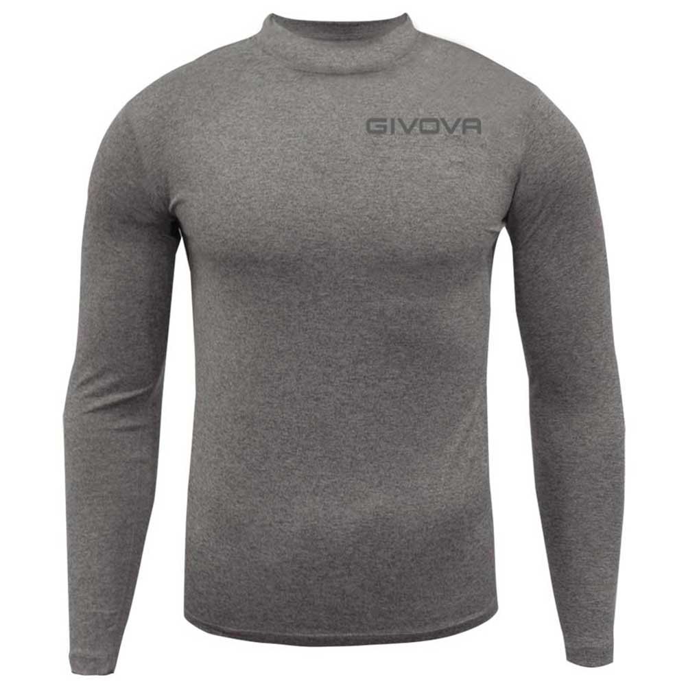 Givova MA010-0044-3XL Базовый слой с длинным рукавом Corpus 3 Серый Dark Grey Melange 3XL