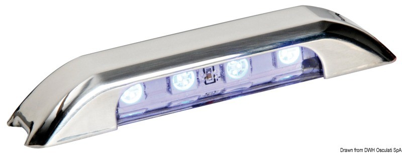Купить Накладной LED светильник дежурного освещения 12/24В 0.4Вт 10Лм синий свет направленный вниз, Osculati 13.428.02 7ft.ru в интернет магазине Семь Футов