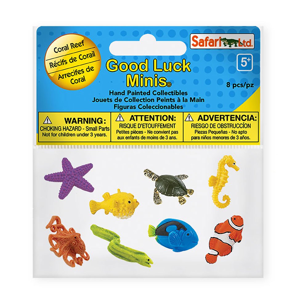 Safari ltd S100225 Fun Pack Coral Reef Фигура Многоцветный Multicolor From 3 Years 