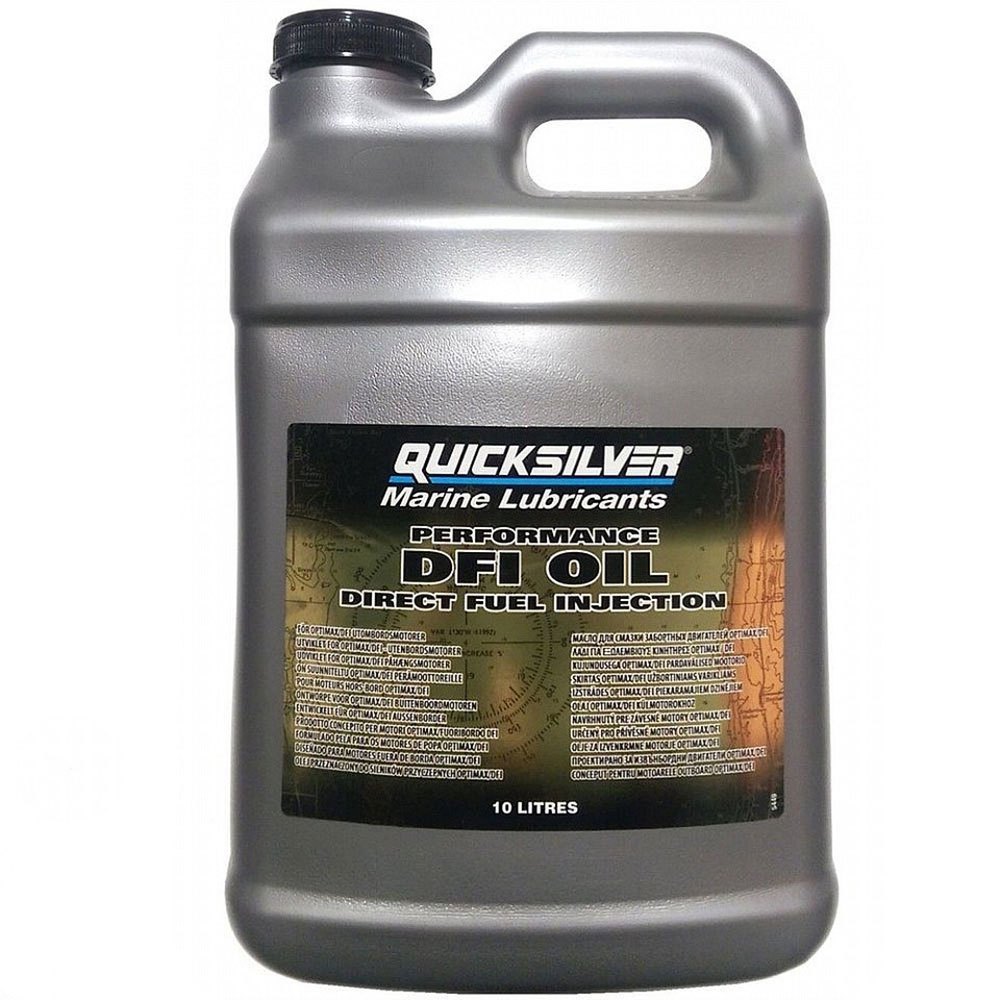Quicksilver boats 858038QB1 Direct Injection Engine Optimax Oil 10L 2 Units Серый Grey