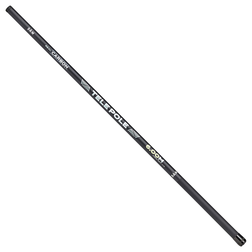 DAM 56112 Real Carbon Tele Pole Полюс Стержень Черный Black 6.00 m 
