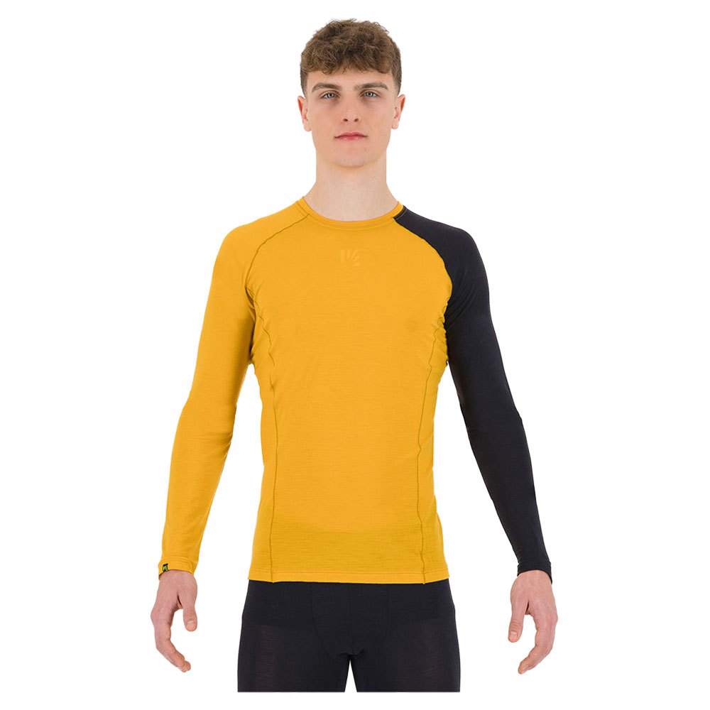 Karpos 2531050-113-L Базовый слой с длинным рукавом Dinamico Merino 130 Желтый Golden / Black L