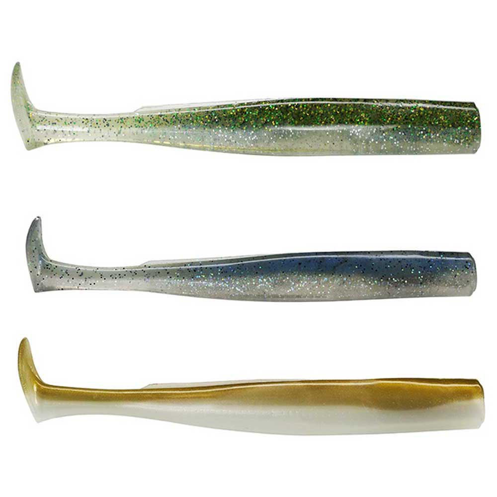 Fiiish CPT6014 Crazy Paddle Tail Мягкое тело приманки 150 Mm 9.5g 3 единицы измерения Голубой Pearl Green
