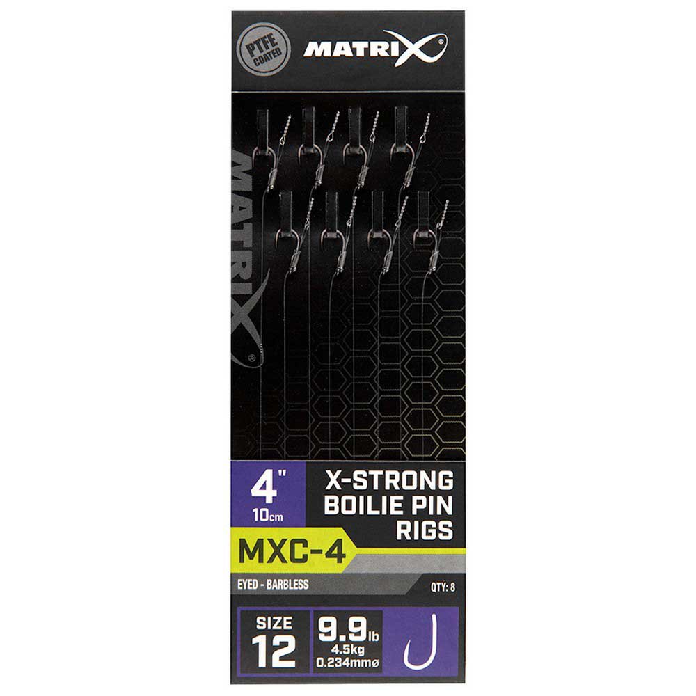 Matrix fishing GRR078 MXC-4 12 X-Strong Boilie Pin Лидер Серебристый Clear 0.230 mm 
