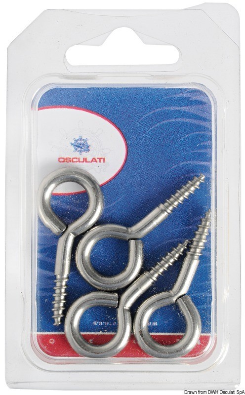 Купить SS eye screws 45 x 4.5 mm Blister packaging 4 pcs, 09.033.04 7ft.ru в интернет магазине Семь Футов