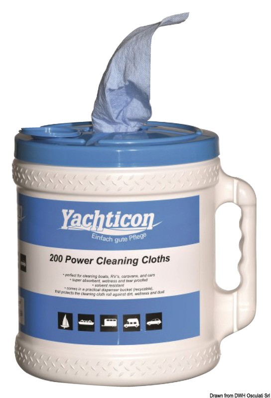Салфетки в диспенсере Yachticon Cleanin Clooth Dispenser 07423 38 x 24 см на 200 салфеток