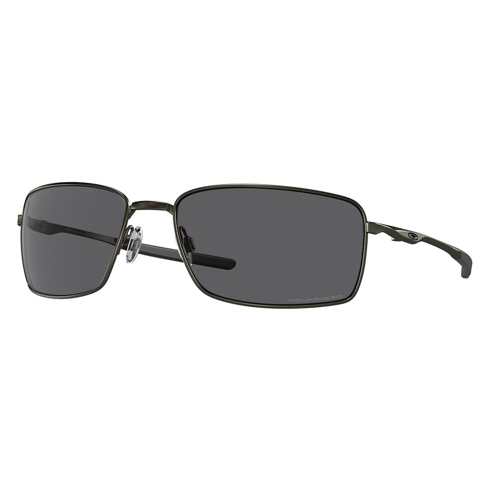 Oakley OO4075-04 в квадрате Wire Поляризованные Очки Carbon Grey Polarized/CAT3