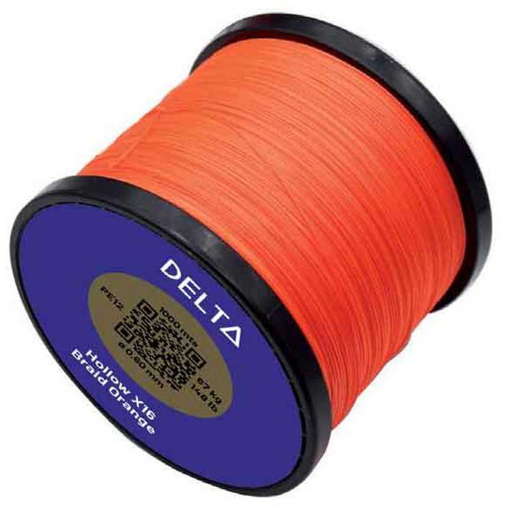 Delta DELTAHOLLOW1000223 Hollow X16 1000 m Плетеный Оранжевый Orange 0.770 mm 