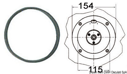 Купить Flange f.hydraulic steering gear Ultraflex round, 45.280.10 7ft.ru в интернет магазине Семь Футов