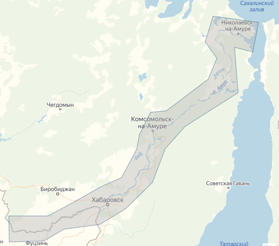 Карта C-MAP 4D Wide, Хабаровск- Николаевск RS-D505