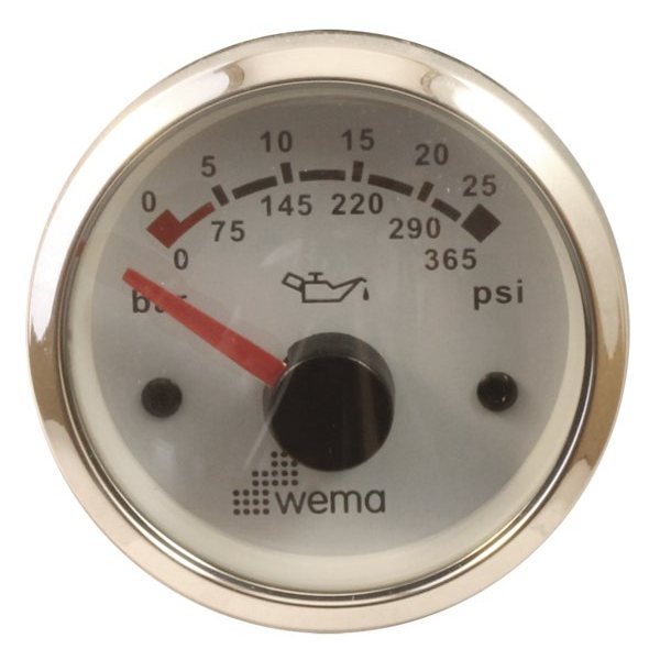 Индикатор давления масла чёрный Wema IORP-BB-0-25 12/24 В 0 - 25 бар