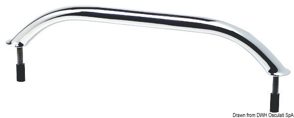 Купить Поручень из трубы овального сечения 524 мм, Osculati 41.910.18 7ft.ru в интернет магазине Семь Футов