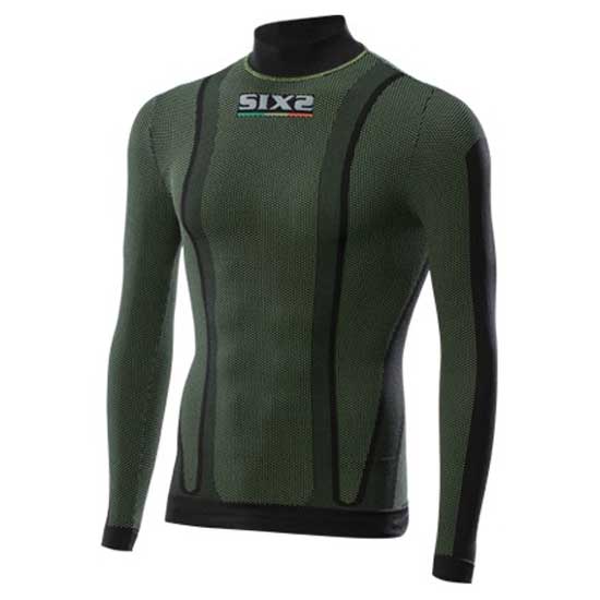 Sixs U00TS3XSDGFI Базовый слой с длинным рукавом TS3 Зеленый Dark Green XS