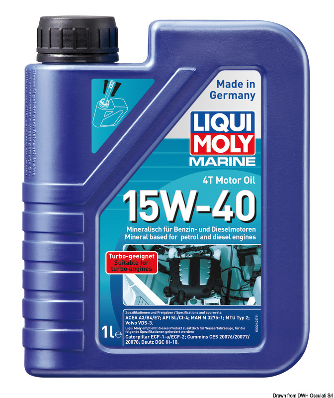 Купить Marine 4T Motor Oil 15W-40 1l, 65.932.01 7ft.ru в интернет магазине Семь Футов