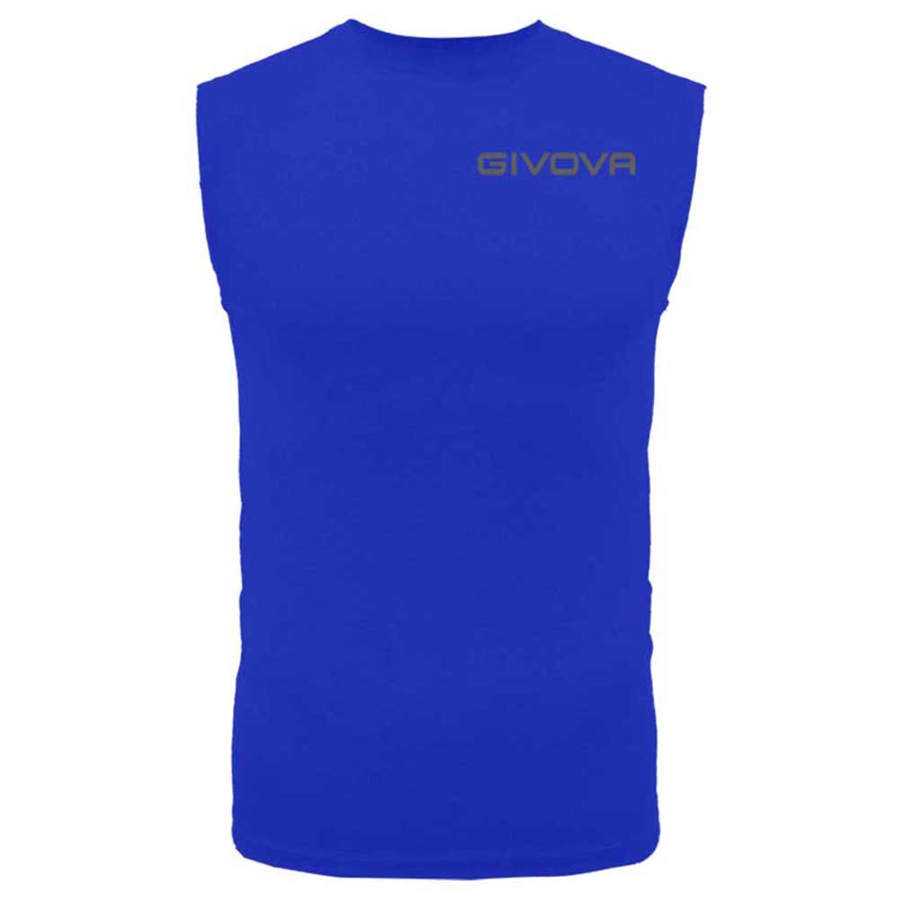 Givova MAE010-0002-2XL Безрукавная базовая футболка Corpus 1 Голубой Light Blue 2XL