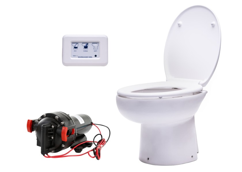 Купить SANIMARIN 31 LUXE On-Board Toilet / sea water / 24 V / low 44099-bvs 7ft.ru в интернет магазине Семь Футов