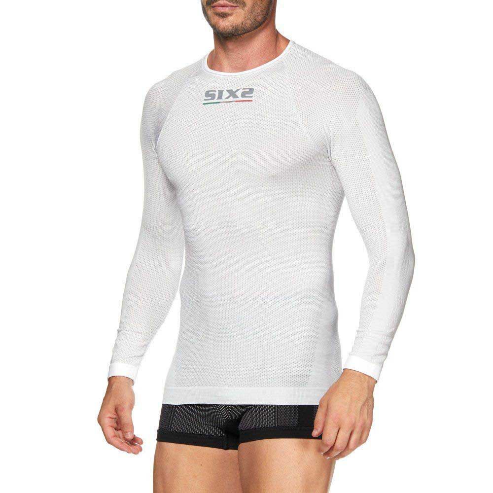 Sixs U00TS2XLBIFI Компрессионная футболка с длинным рукавом TS2 Белая White Carbon L-XL