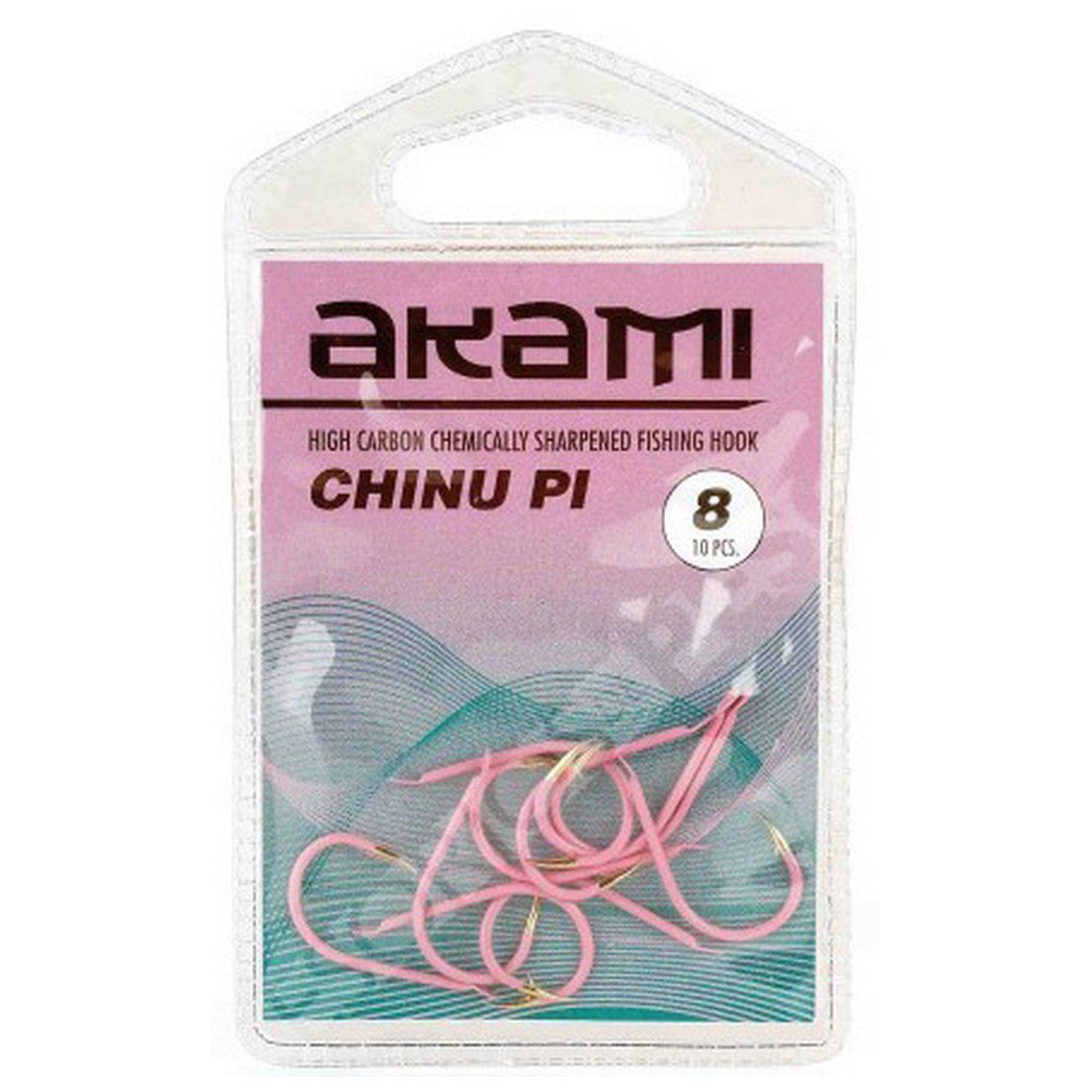 Akami 014044 Chinu PI Зубчатый Крюк Серебристый Pink 4 