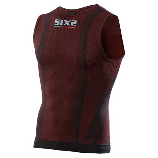 Sixs X00SMX-LDRFI Безрукавная базовая футболка SMX Красный Dark Red L