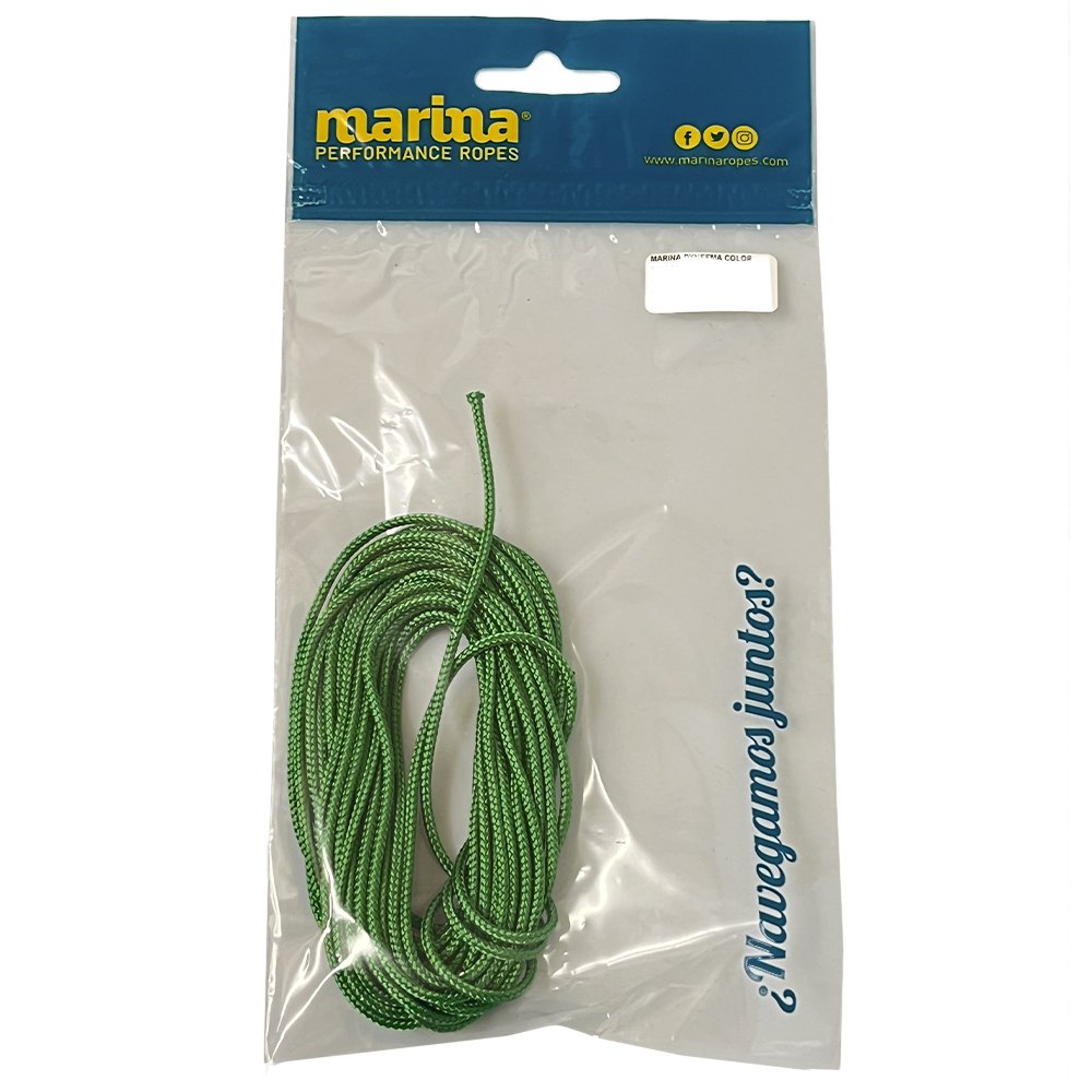 Marina performance ropes 1700.5/VE2 Marina Dyneema Color 5 m Веревка Серебристый Green 2 mm 
